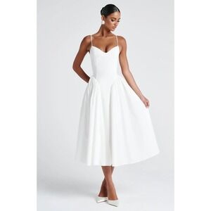 Babyboo Fashion Emerson Midi Dress Ivory Size Medium New With Tags